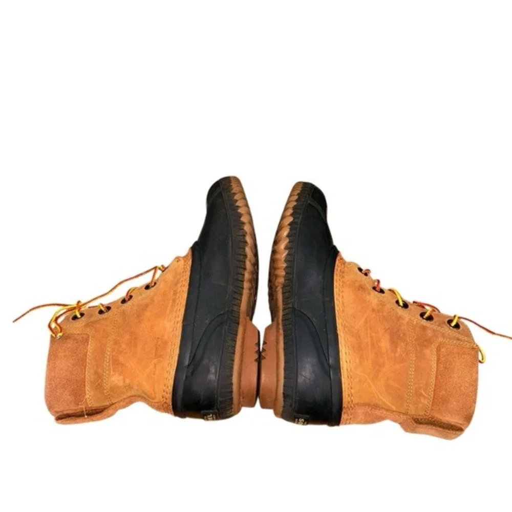 Sorel Cheyanne‎ II Lace Duck Boot Women 6 Pre-Owned Winter Tan Waterproof Suede